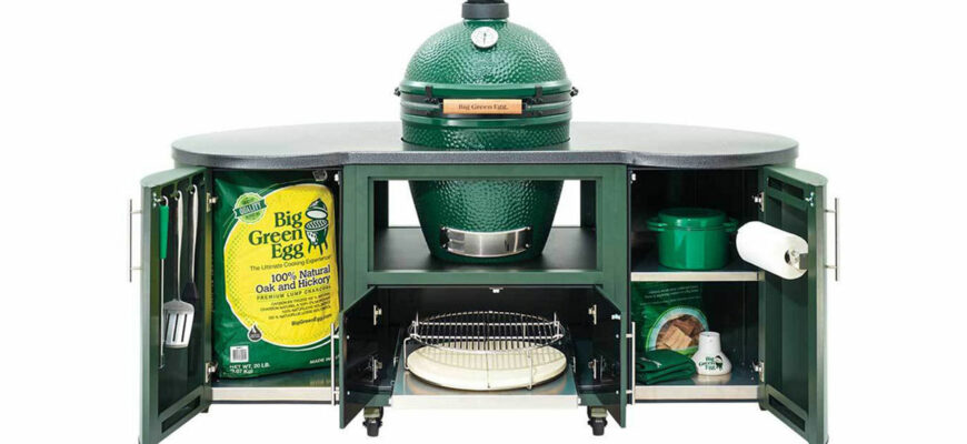 Big Green Egg grill and cooking island, central coast ace, best prices in watsonville