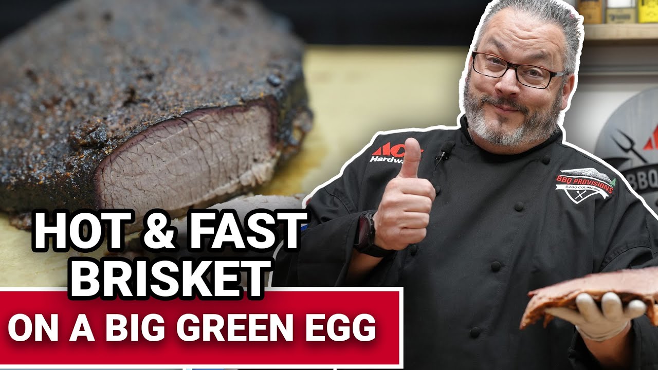 Hot & Fast Brisket On A Big Green Egg