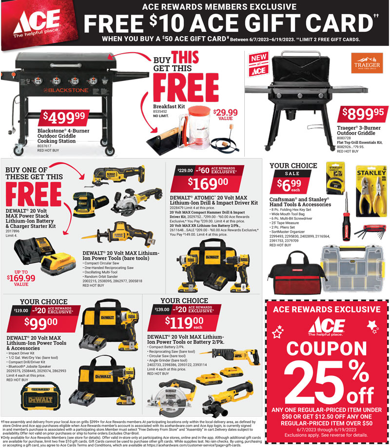 father's day gift ideas, grills, cordless power tools, ace hardware watsonville gilroy seaside