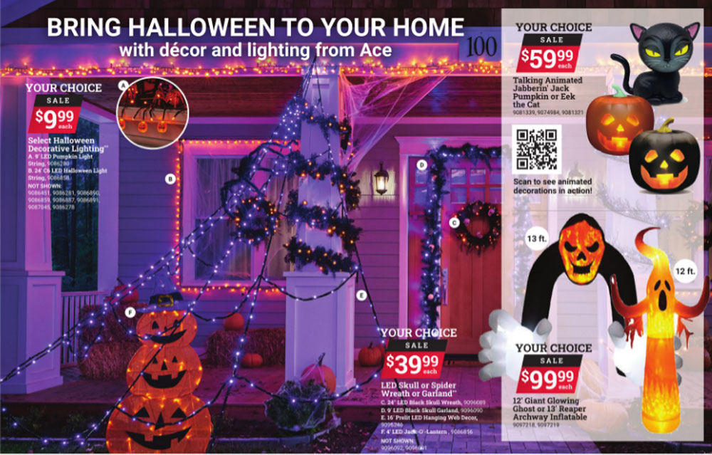 halloween decorations on sale near me, ace hardware watsonville gilroy