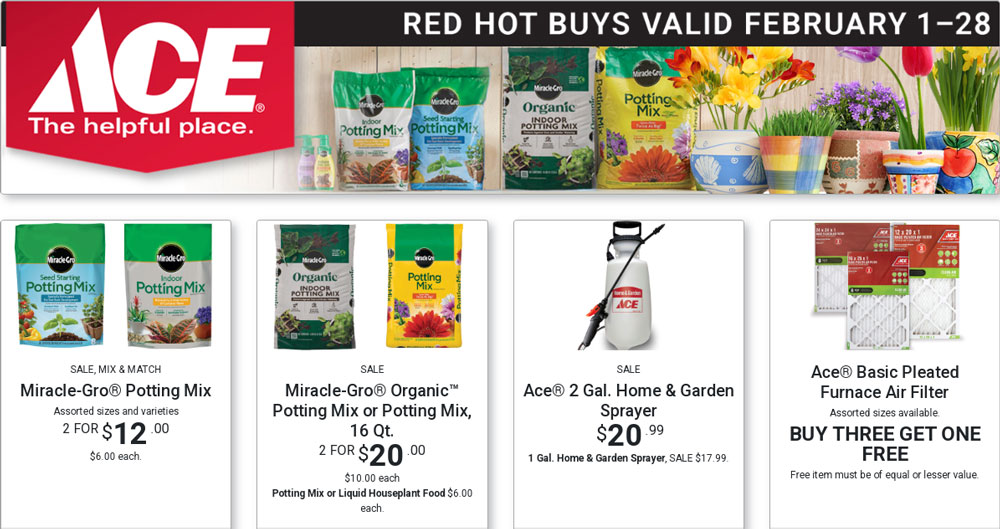 ace red hot buys, best prices on potting mix near me, top garden supplies in watsonville california