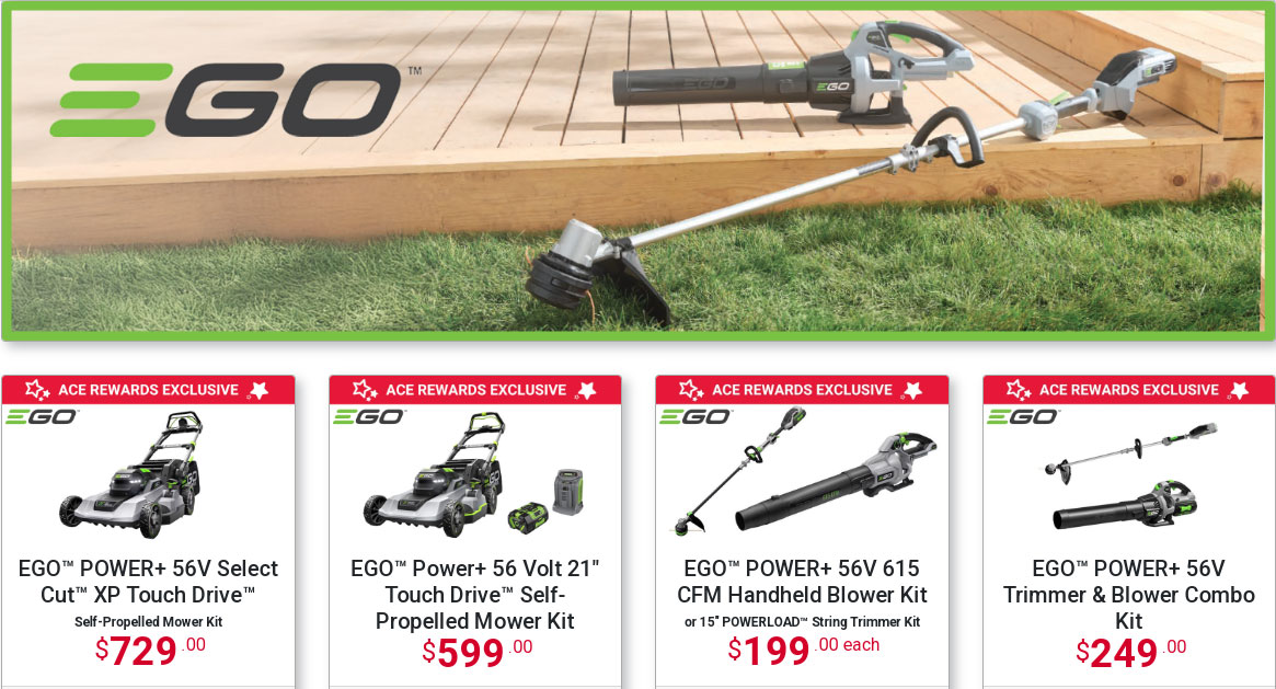 ego power yard tools on sale near me, ace hardware
