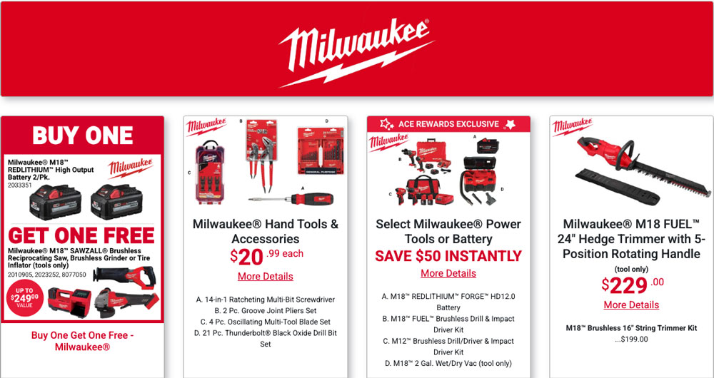 milwaukee tools on sale near me, central coast ace hardware